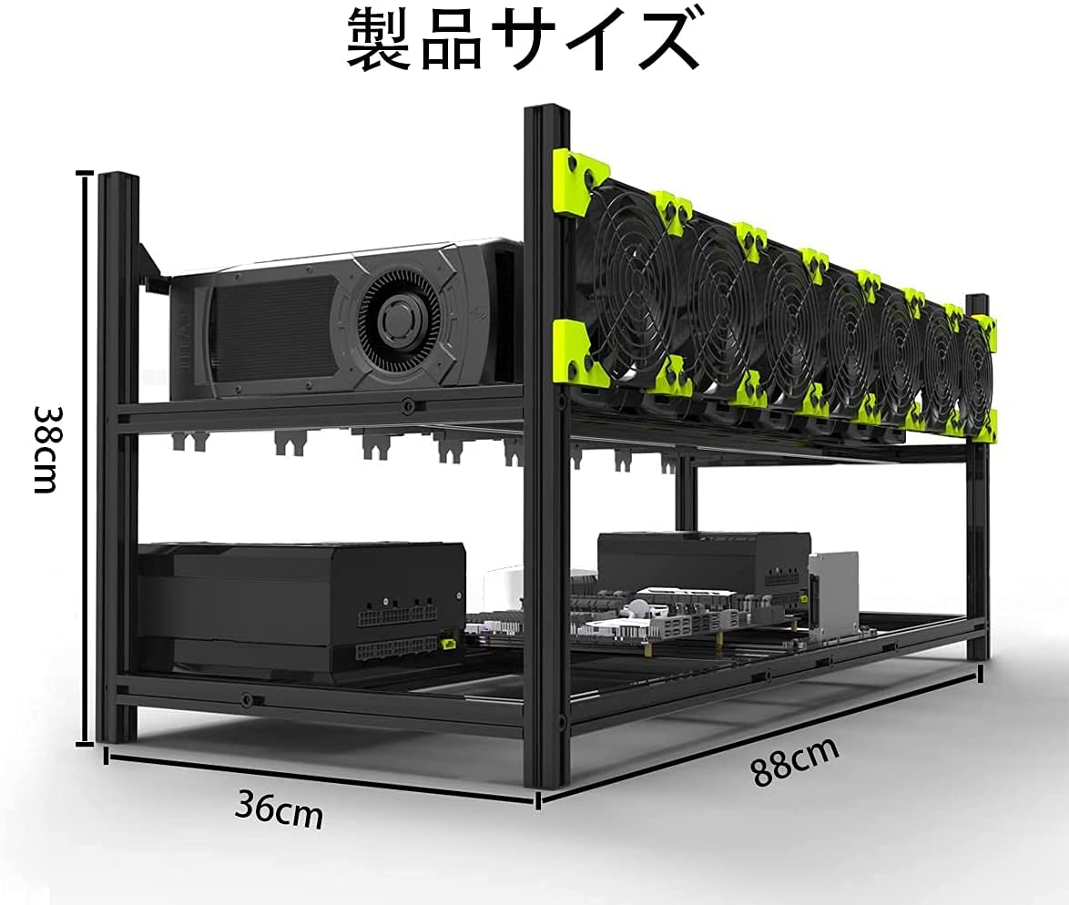 XIANXIAN マイニングリグフレーム 12 GPU オープンエアマイニングリグフレーム マイニングケースラック マザーボードブラ自作マイニング リグの作り方】マイニング専用マザーボード「TB360-BTC PRO 2.0」でマイニングリグを作ってみた｜NEO TOKYO TV