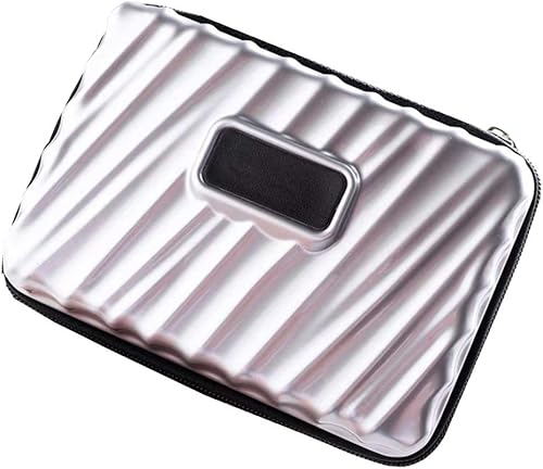 Neceser de maquillaje con cremallera rígida y duradero, resistente a los golpes, para mujer, estuche Cosmático, impermeable, almacenamiento al aire