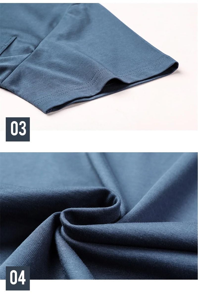 Polo para hombre, liso, de manga corta, informal, con cuello clásico, para el trabajo