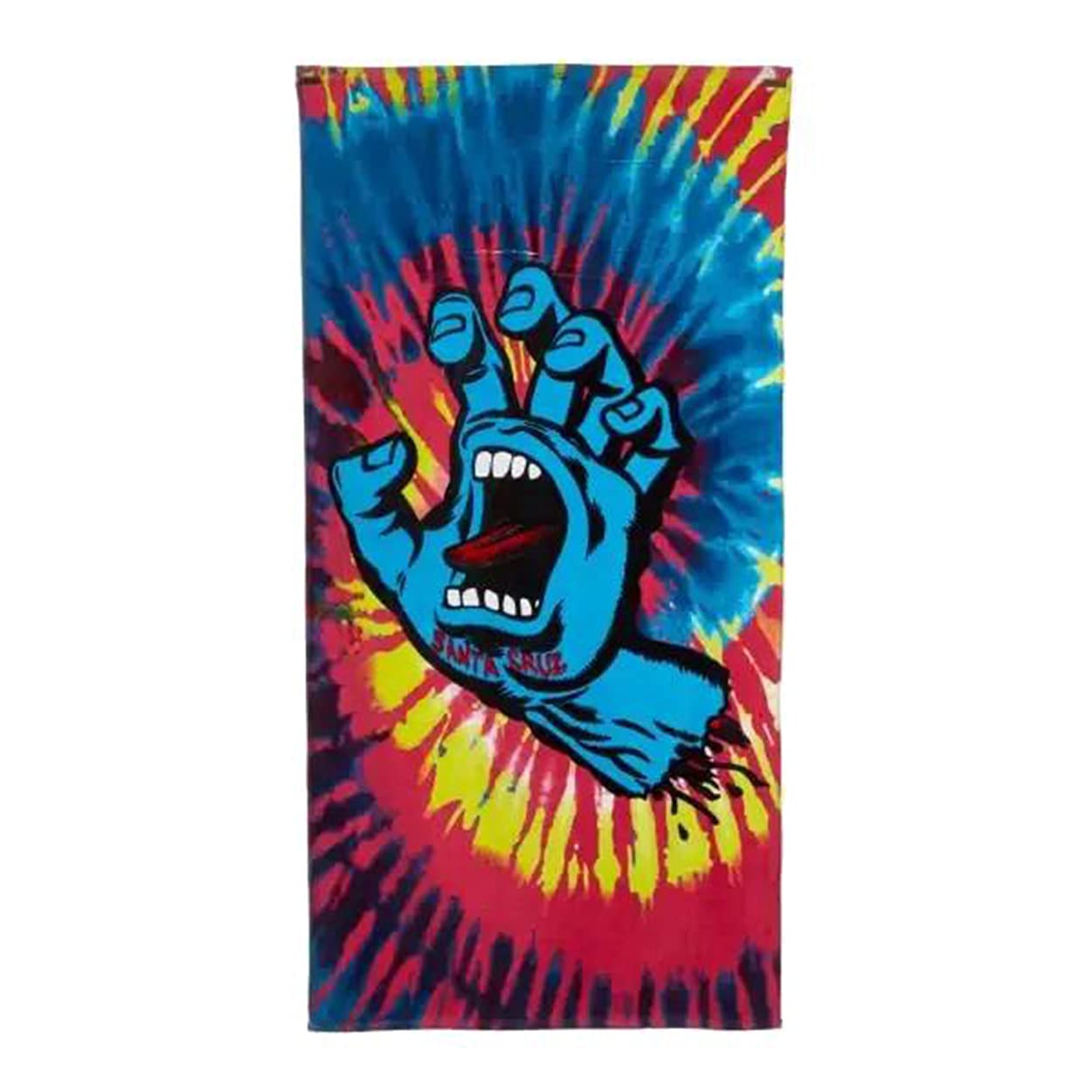 SantaCruz タイダイ バスタオルSCREAMING HAND TOWEL Santa Cruz Screaming Hand Towel Pink Tie Dye, One Size, Unisex