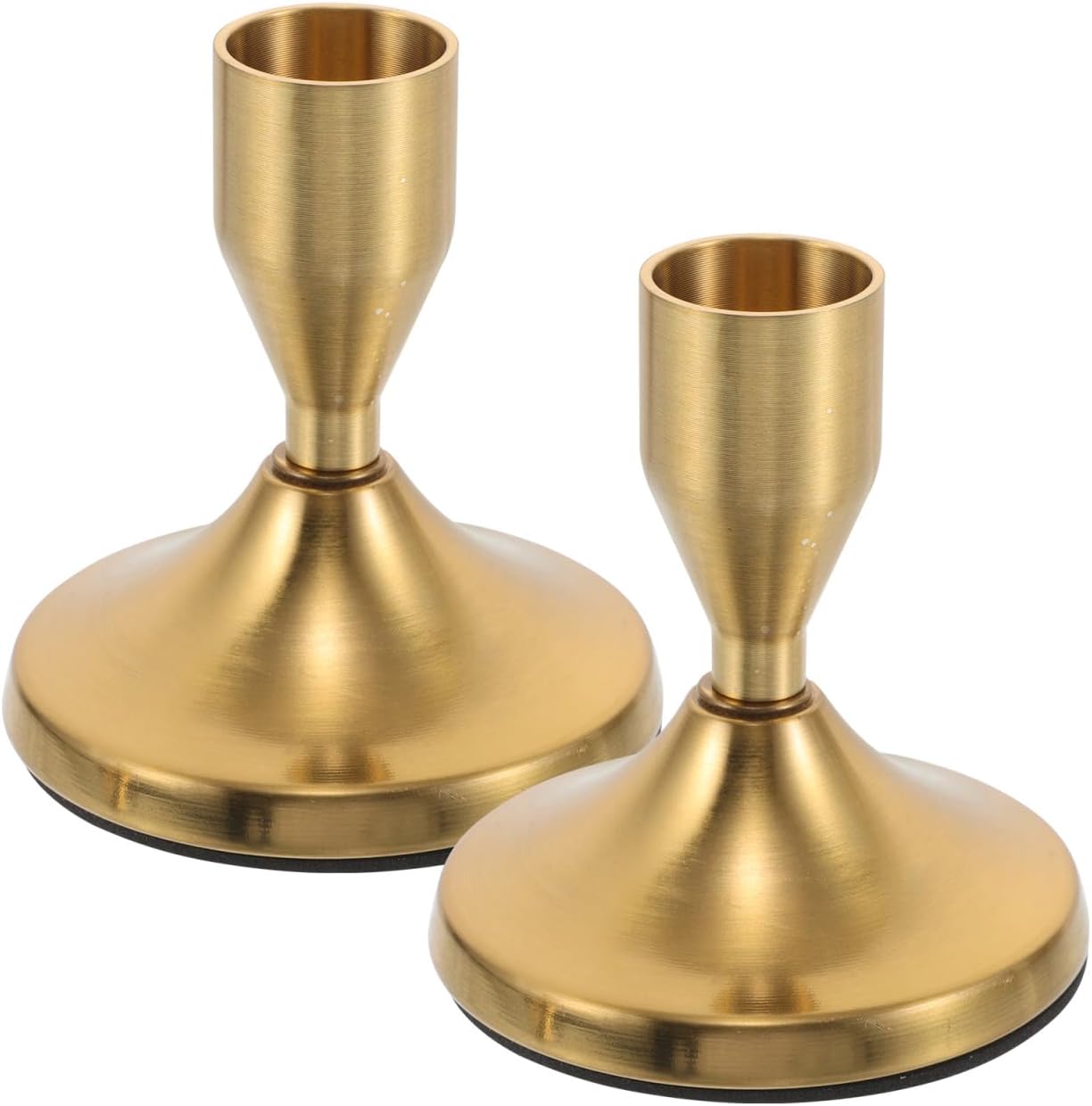 Unomor Vintage Tapered Candlestick Holders Set of 2 Metal Candle Holders for Table Centerpiece Christmas Wedding Dinner Party Decor
