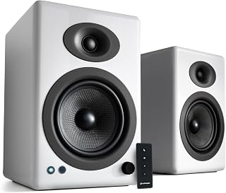 Audioengine A5+ 150W Powered Bookshelf Speakers | High-Fidelity Studio Monitors for Music, Gaming, Home Theater