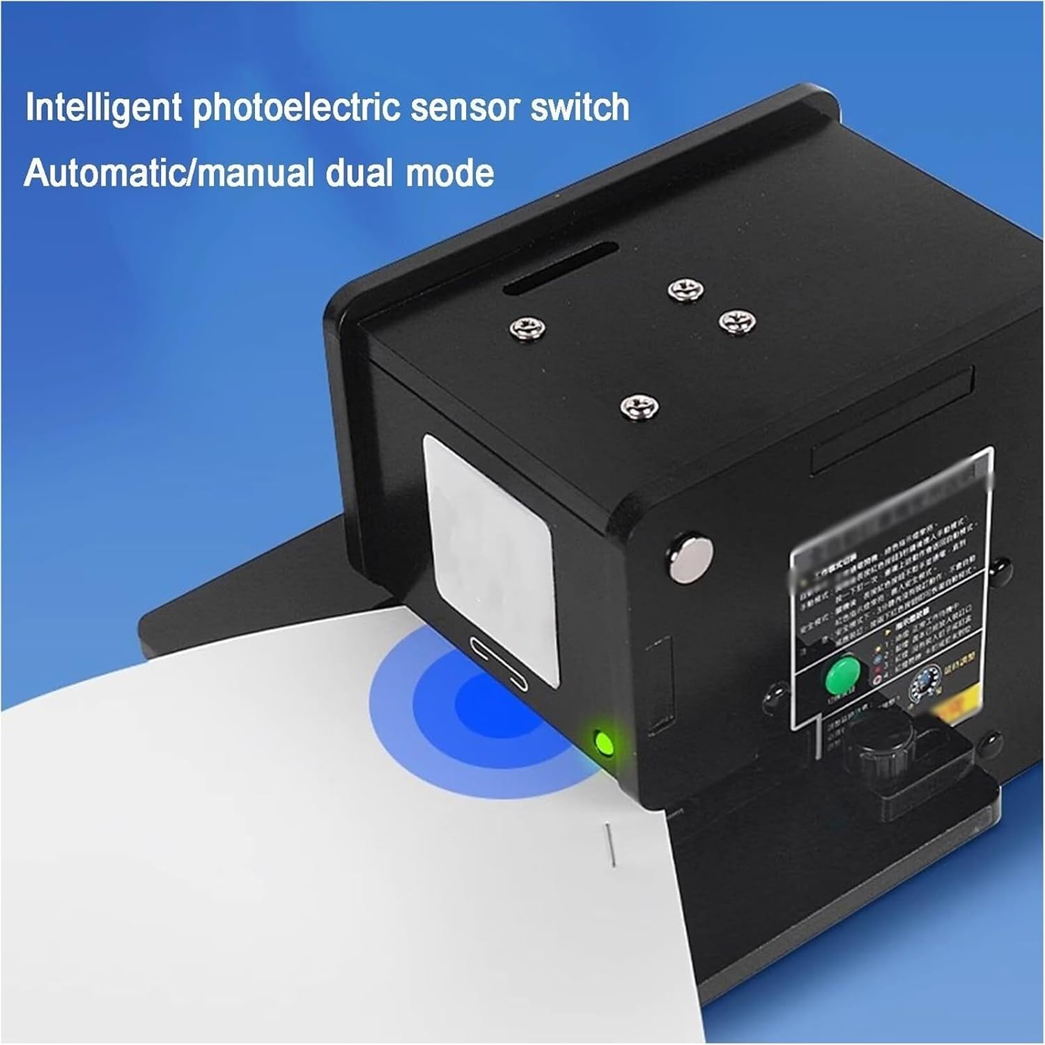 Pinzatrice elettrica con sensore intelligente, funzionamento touchless, 120 punti/min, pinzatura piatta, margini regolabili (1-15 cm)