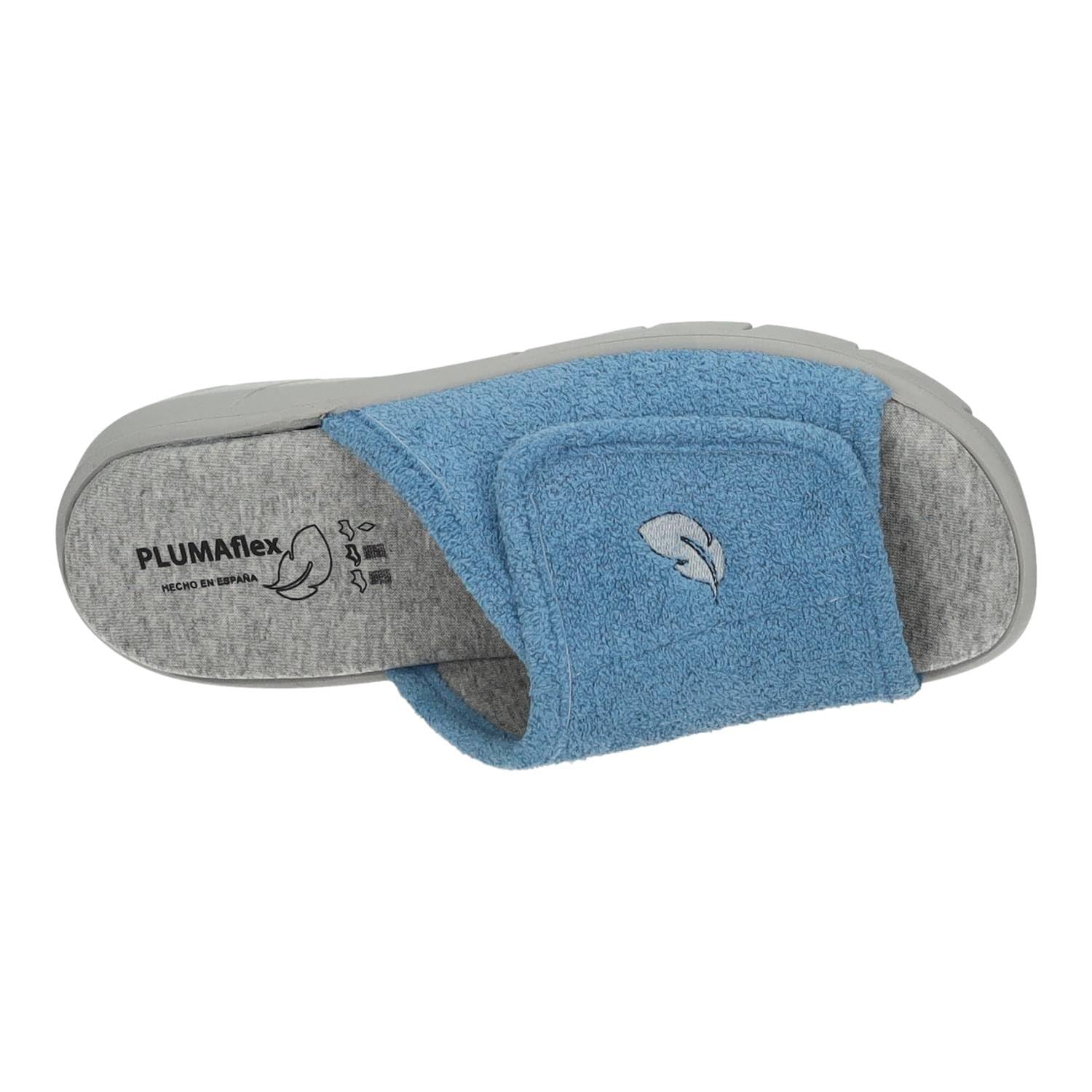 PLUMAFLEX - Zapatillas Ancho Especial con Cierre Adhesivo y Plantilla Acolchada 282266 Sintético