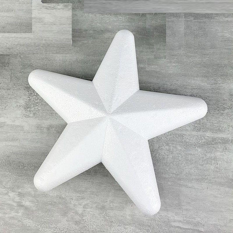 Lealoo Grande étoile polystyrène 20 cm, décoration 3D hivernale à customiser