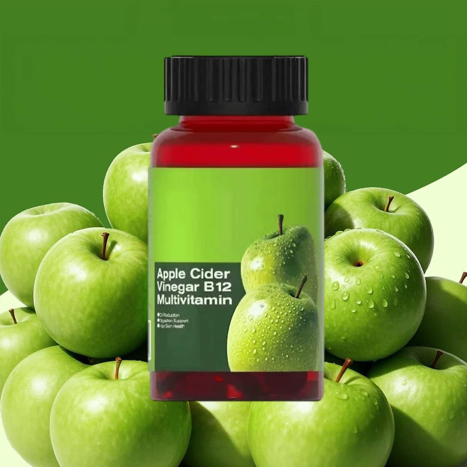 Gomitas de vinagre de sidra de manzana, apoyo energético diario