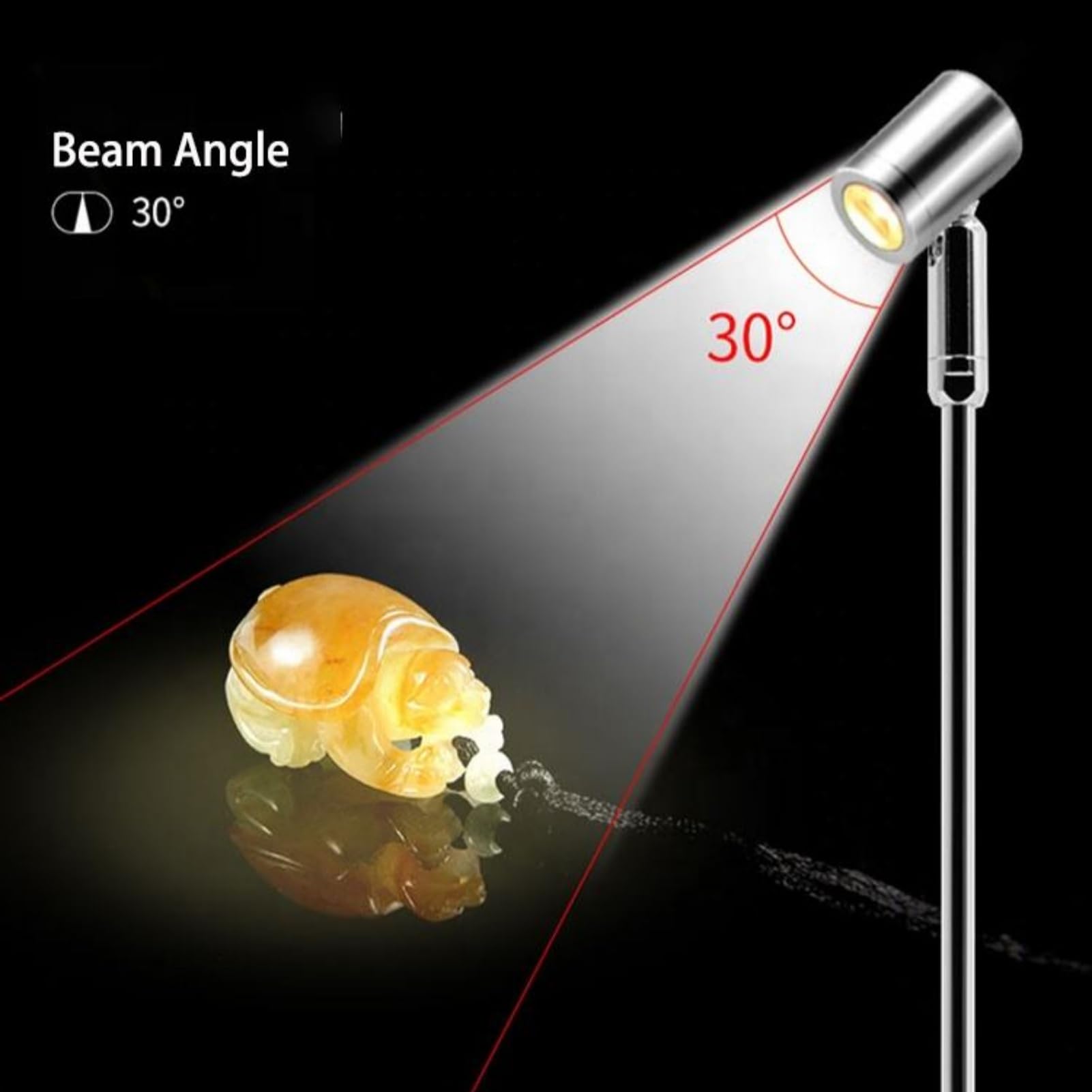 Msiud LED Mini Spotlight Cabinet Lamp, Eye Care Upright Spotlight - Image 4