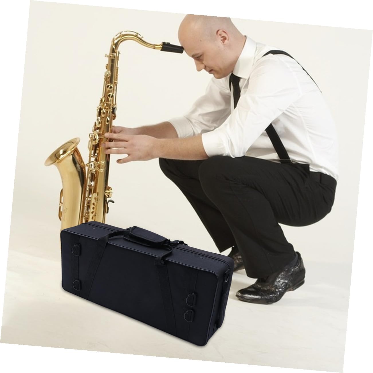 VICASKY Portable Small Trumpet Bag Professional Canvas Band Performance Storage Case with Handle Lightweight and Easy to Carry for Musicians