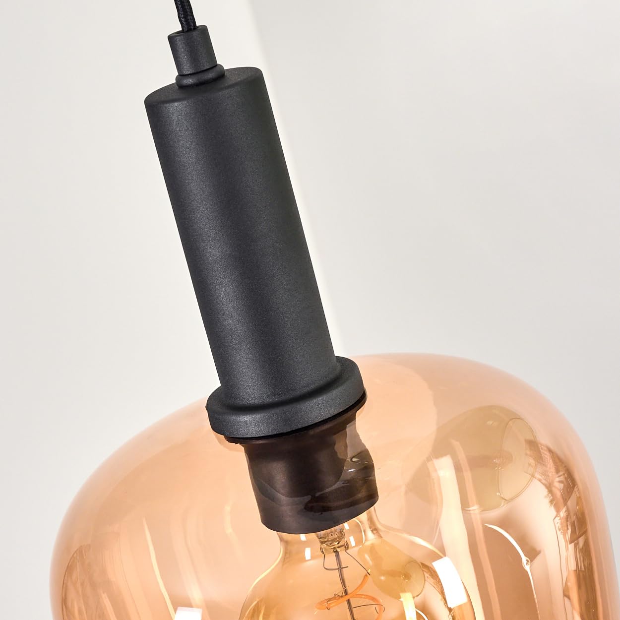 ILONA Suspension Luminaires Lucide Noir, 3 lumières