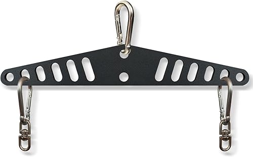 KORIKAHM Barra desplegable LAT de agarre múltiple para gimnasio en casa, placa esparcidora, accesorios para máquina de cable con sistema de poleas,