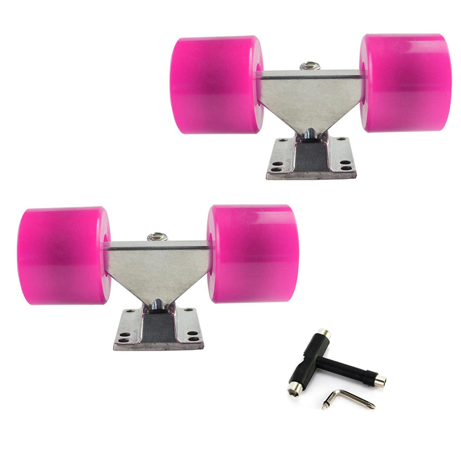 Skateboards - Soporte de rueda de poliuretano y camión, soporte profesional para patineta, base resistente