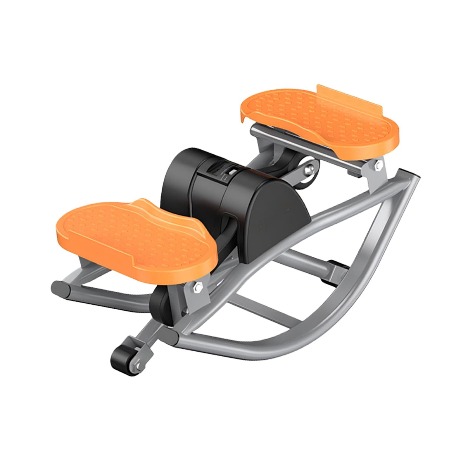 Stepper da lato a lato – Trainer compatto, modellatore per gambe, core builder, sistema di esercizi con movimento a dondolo con cinghie per le mani per allenamenti efficaci mirati a ginocchia, fianchi