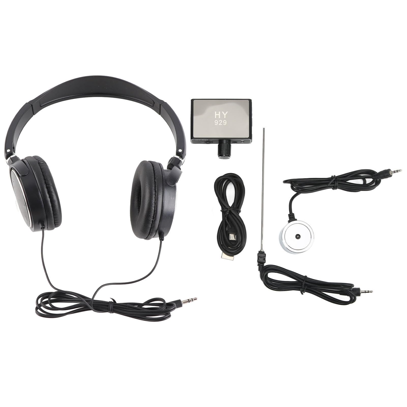 Détecteur de Fuite de Conduite D'eau Souterraine Intensificateur de Son Haute Résistance amélioré avec Casque pour la Construction de Site, AC100-240V (Prise UE)