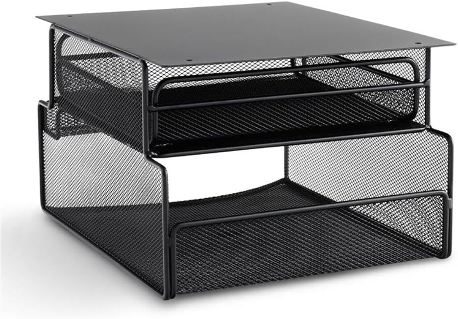 Safco Onyx Mesh Mountable Under-Desk Hanging Storage - Black