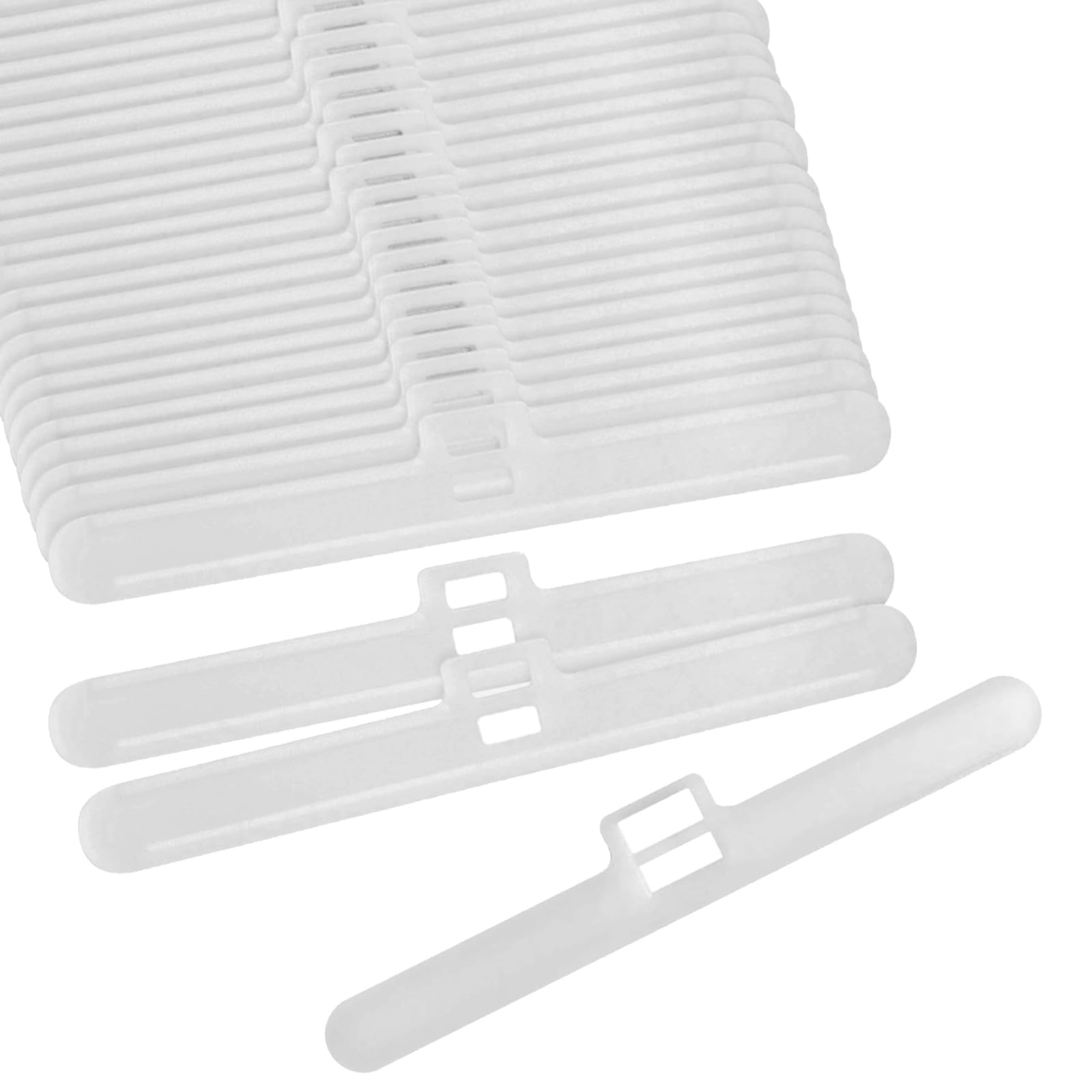 Mennyback White 50Pcs Vertical Blind Top Hangers For 89 Mm Slats, Spare Parts Vertical Blinds Slat For Repair, Verticalblinds Repair Parts, Replacement Verticalblind Slats, Blind Slat Vertical-Replacement