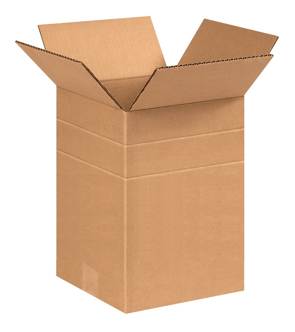 Aviditi md8812r multi-depth de cartón corrugado caja, 8 – 1/2 "de largo x 8 – 1/2" de ancho x 12 cm, Kraft (paquete de 25)