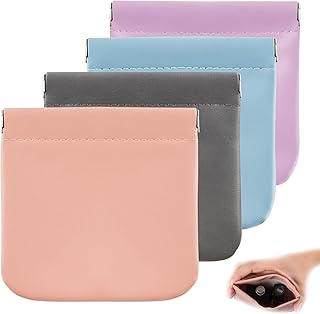 4 bolsas pequeñas de maquillaje para bolso, m...