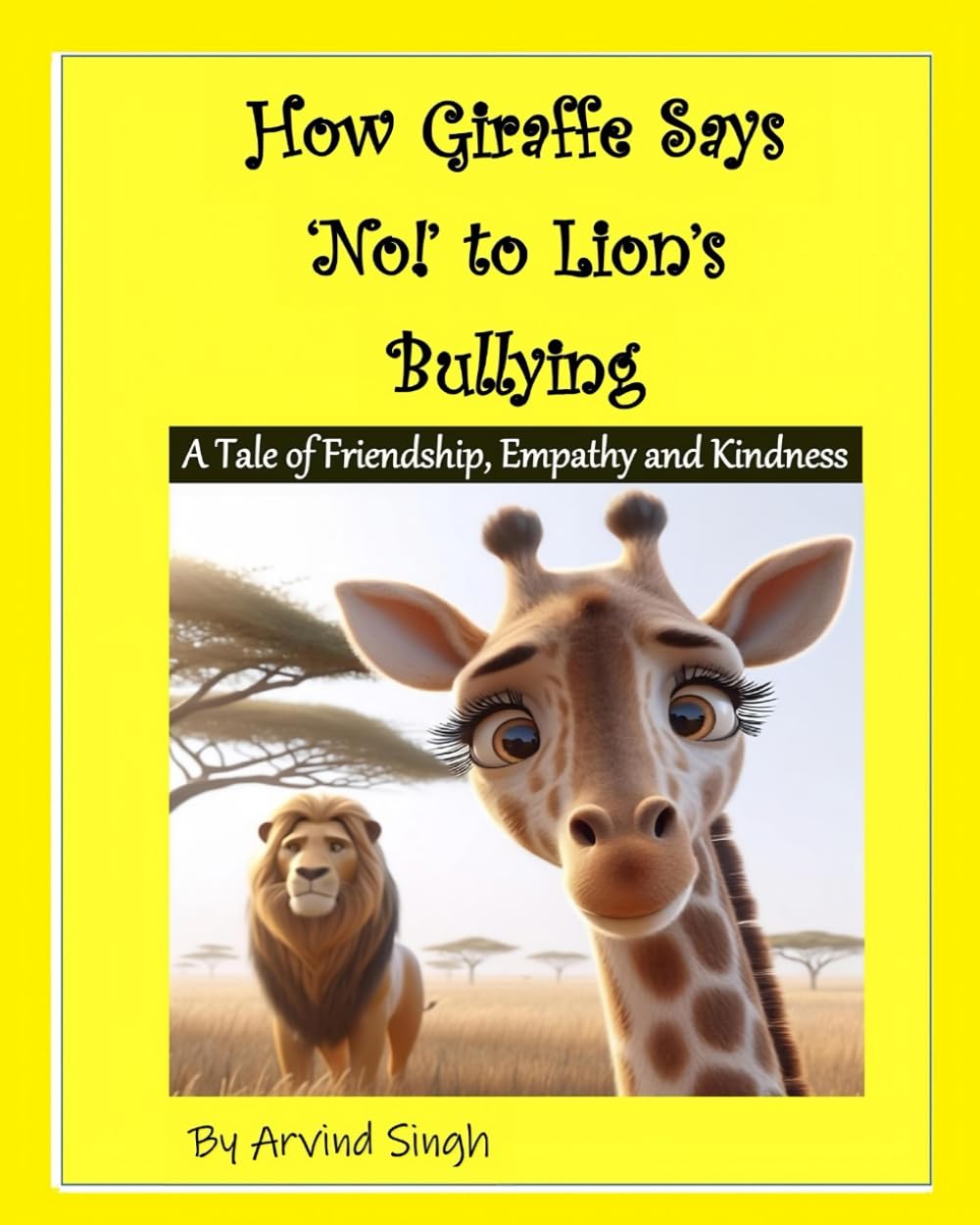 How Giraffe Says 'NO!' To Lion's Bullying?: A Tale of Friendship, Empathy and Kindness