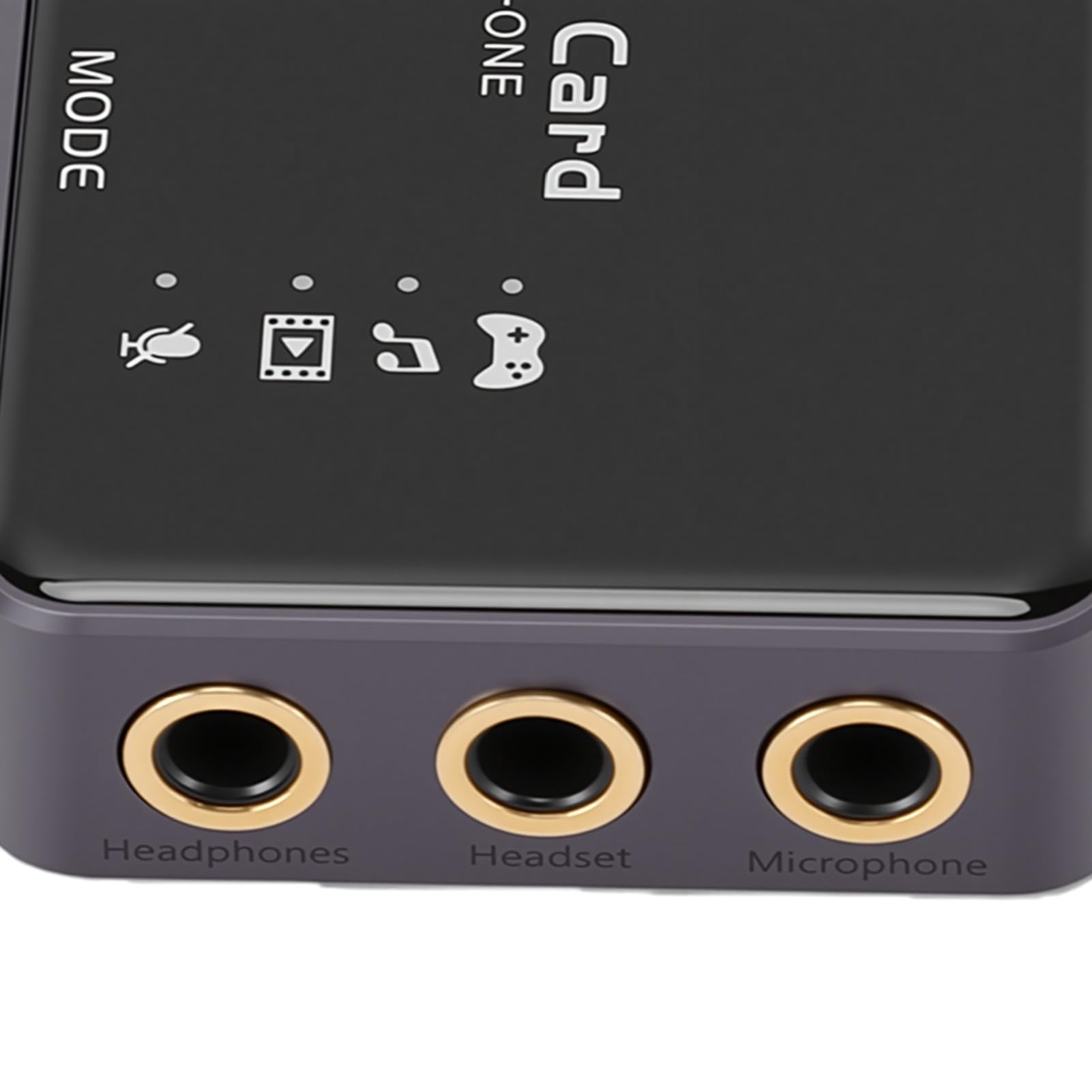 USB-Surround-Soundkarte 192 kHz 32-Bit-DAC, Virtuelle 7.1-Soundkarte für PC-Spiele, Externe USB-A- mit +24 DB Boost, Externer -Adapter aus Aluminiumlegierung für Mac