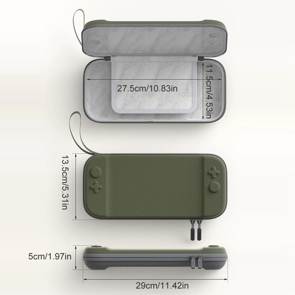 Bolsa de transporte de doble capa para NS2, funda rígida para tarjetas de juego, organizador portátil para consola de juegos