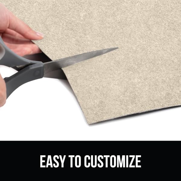 GORILLA GRIP LeakGuard Non-Adhesive Under Sink Mat for Kitchen Cabinet, Waterproof Quick Dry Shelf Liner, Durable Absorbent Felt Mats for Bathroom Sinks, Cabinets, Dresser, Easy to Trim, 24x30 Beige - 5