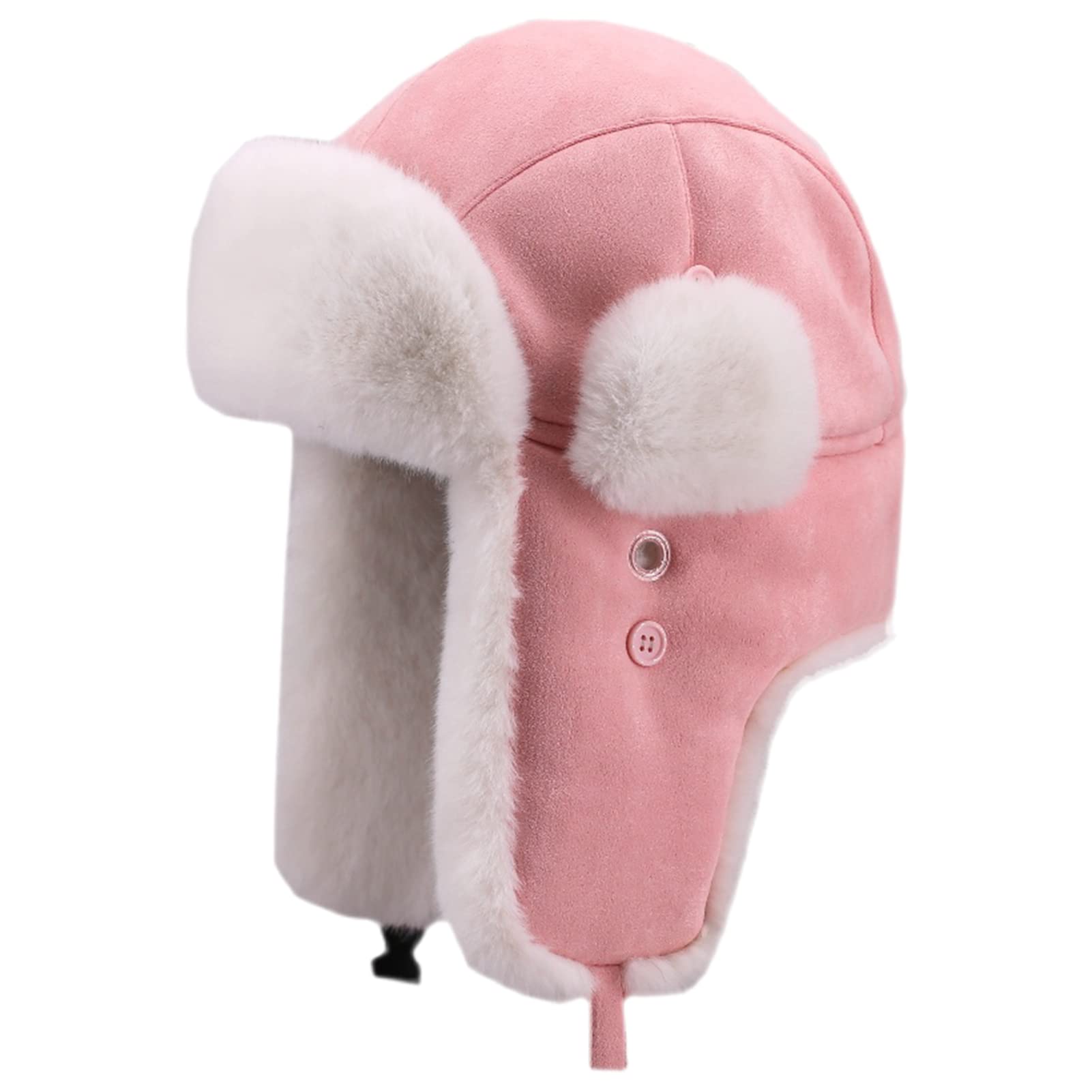 Berretto Invernale da Aviatore,Cappello Russo con Pelliccia Sintetica,Adulti e Bambini,Uomo Donna Berretto con Paraorecchie