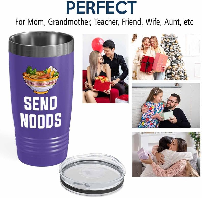 Miniatura 6 de Ramen Lover Purple Edition Vaso de 20 onzas - Enviar fideos - Food Lovers pollo, calabaza, despensa vegana fideos picantes