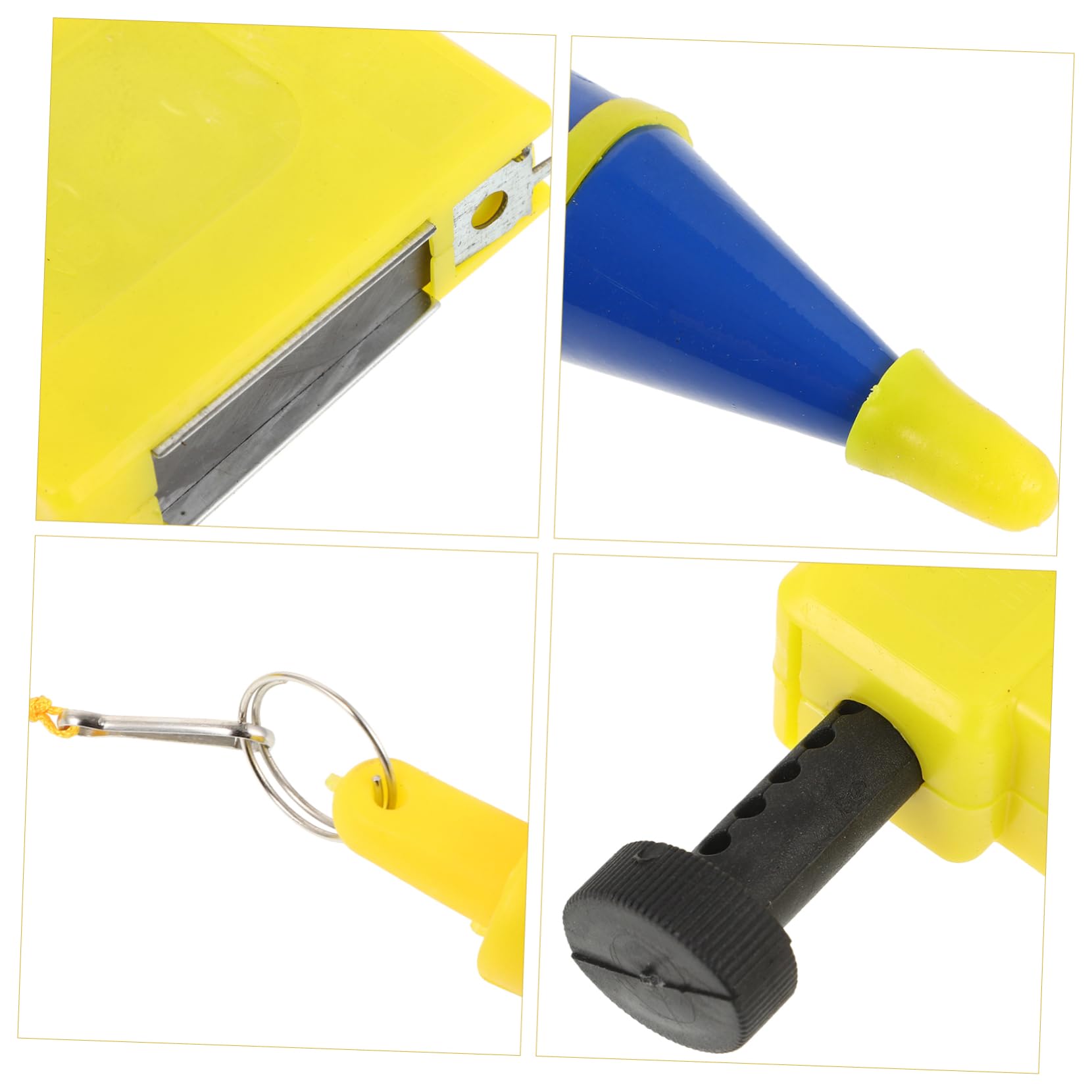 Strumento a Piombo 5m Accessorio, Misurazione Precisa per Edilizia | Allineamento Verticale Accurato, Struttura Plastico-ferro, Uso in Cantiere e Lavorazione Legno
