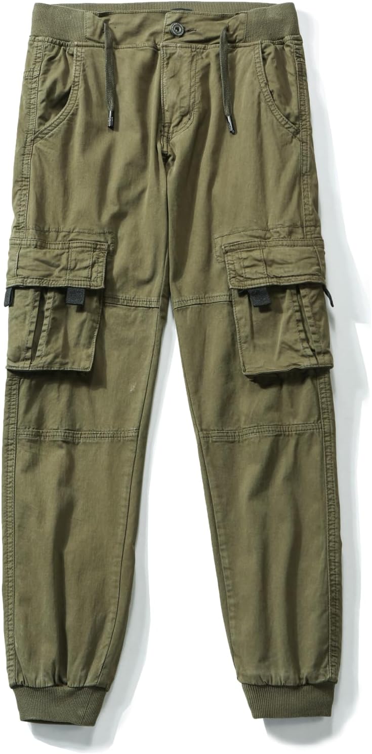 Kids Cargo Pants with Pockets Boys Casual Trousers Jogging Pants Spring and Summer