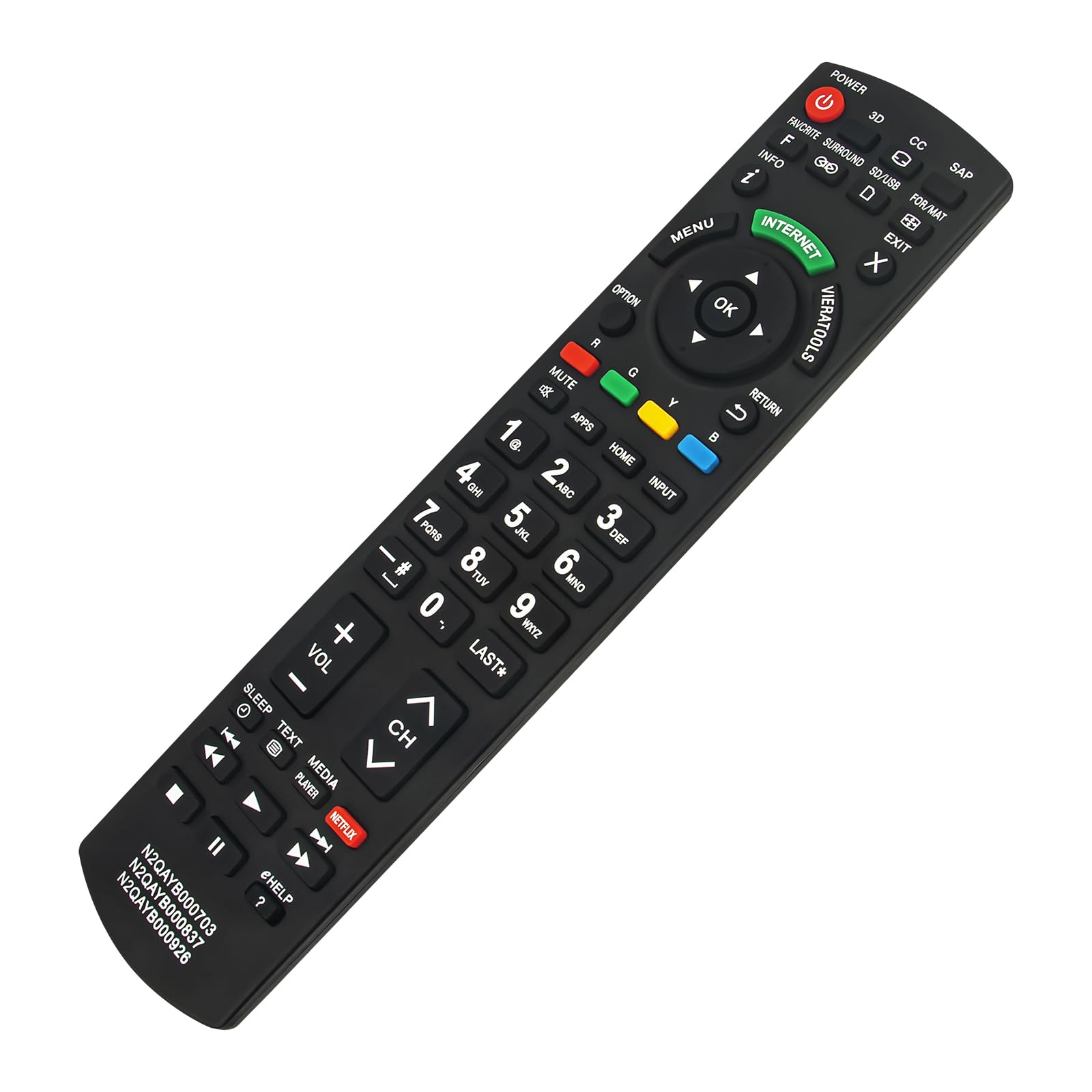 (未使用･未開封品)　ユニバーサルリモート交換用コントロールフィットfor Panasonic n2qayb000705?N2qayb000706プラズマLCD LED HDTV TV v1yptgt Amazon.com: New N2QAYB000486 Replaced Remote fit for