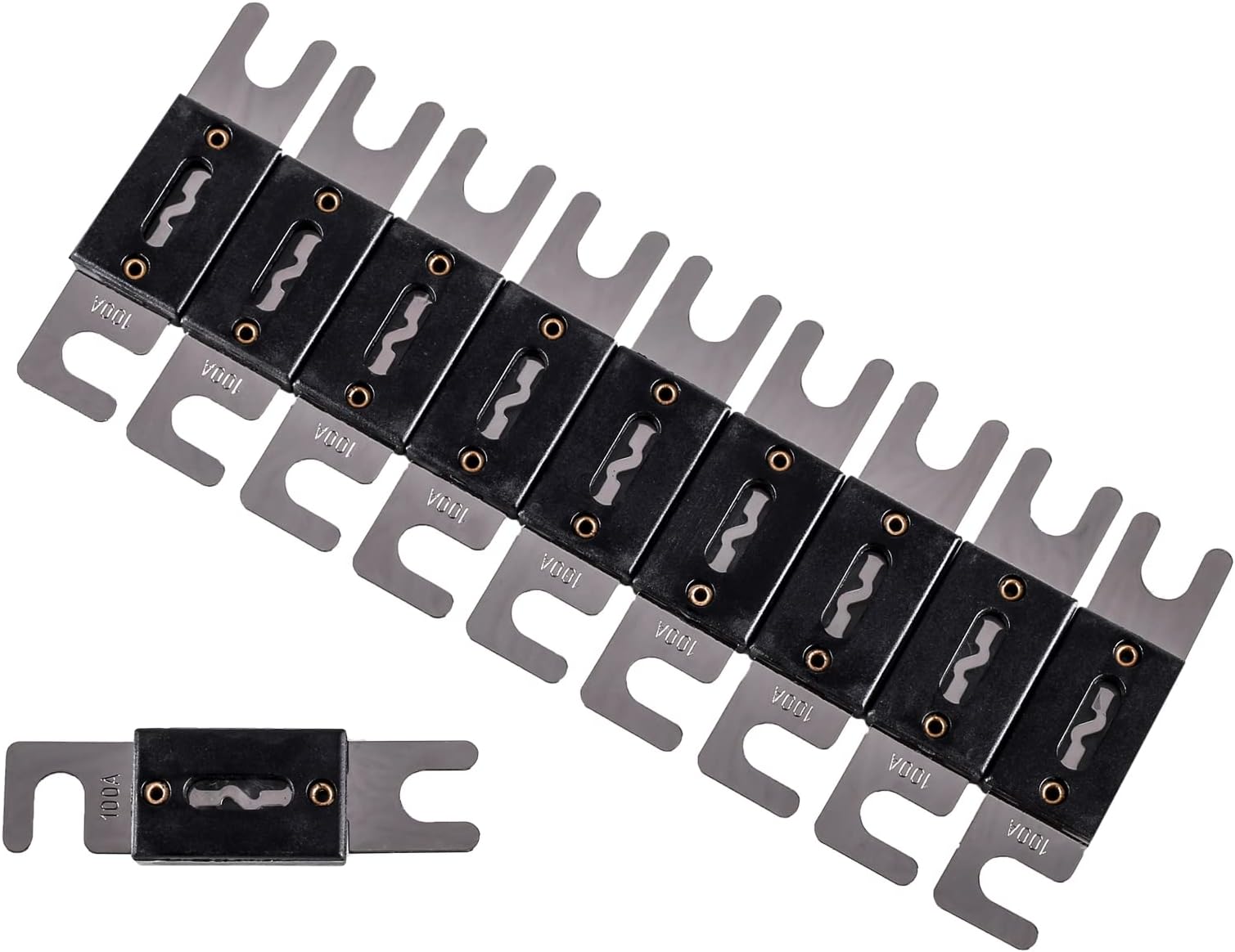 Skar Audio 100 Amp Nickel Plated ANL Fuses (10 Pack) - SK100A-ANL-10PK