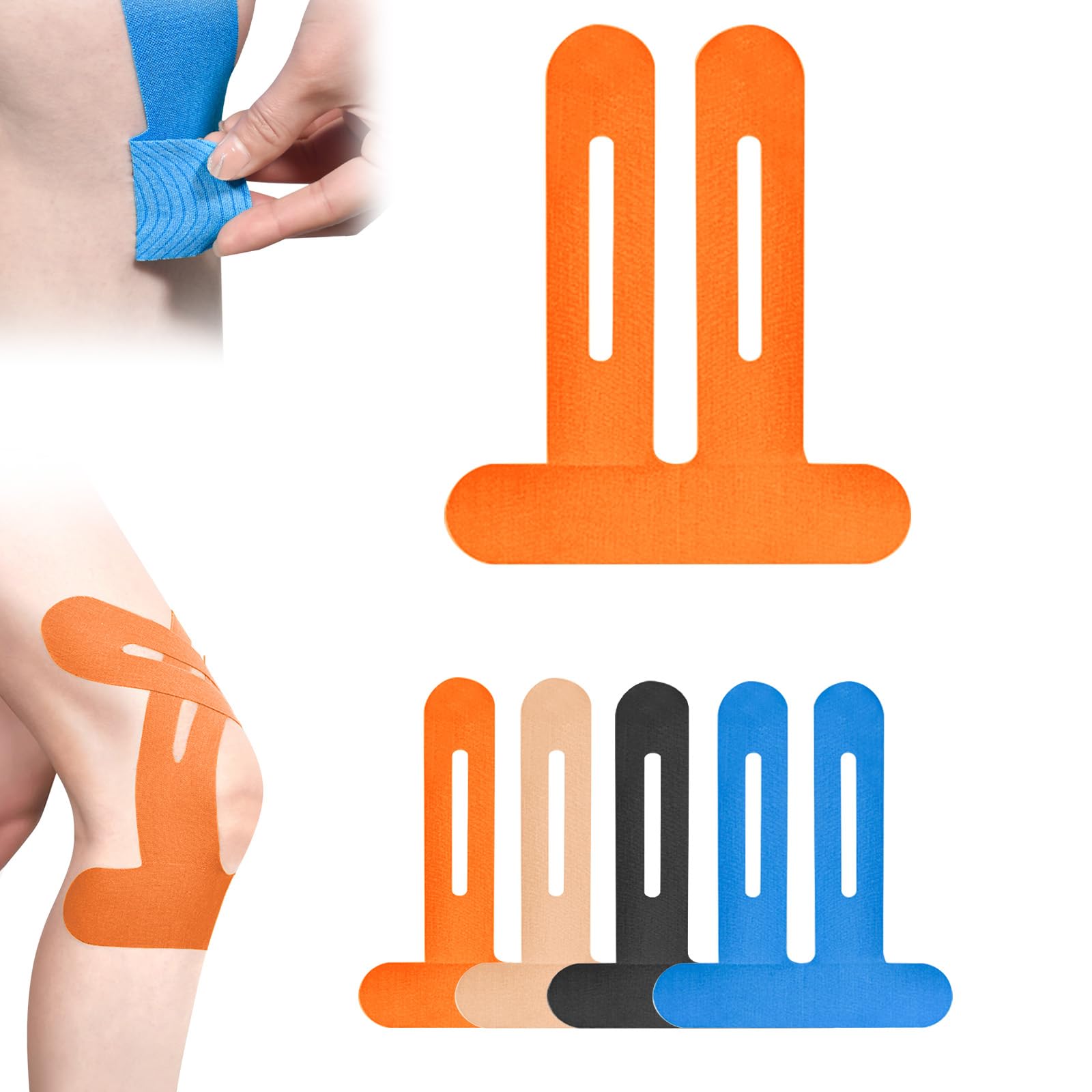 10 Stück Knie Tape - Gittertape Wasserfest Für Sport & Schmerzen