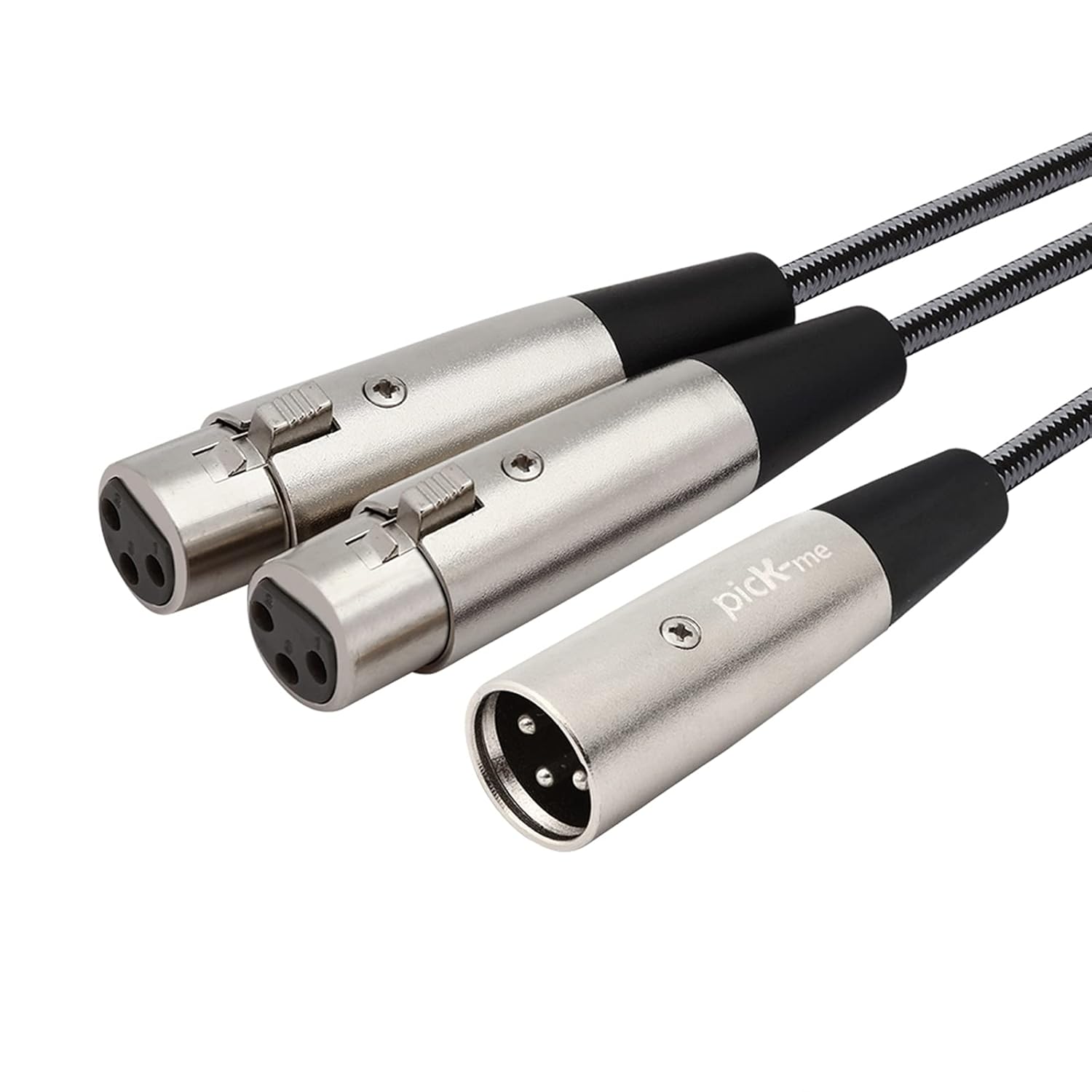 Oluote XLR YSplitter Cable, 3 Pin XLR Male to 2XLR Female Cable Audio