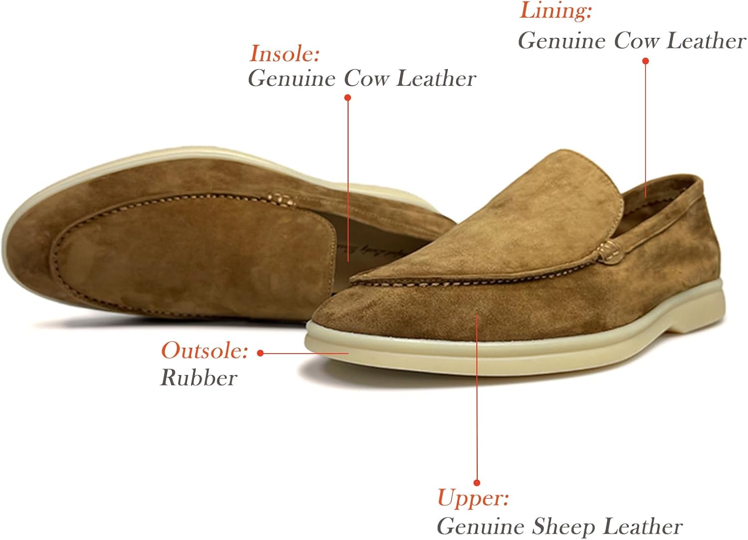 Men Loafers Shoes for Casual Dress Business Venetian Genuine Suede Leahter Timeless Slip Ons