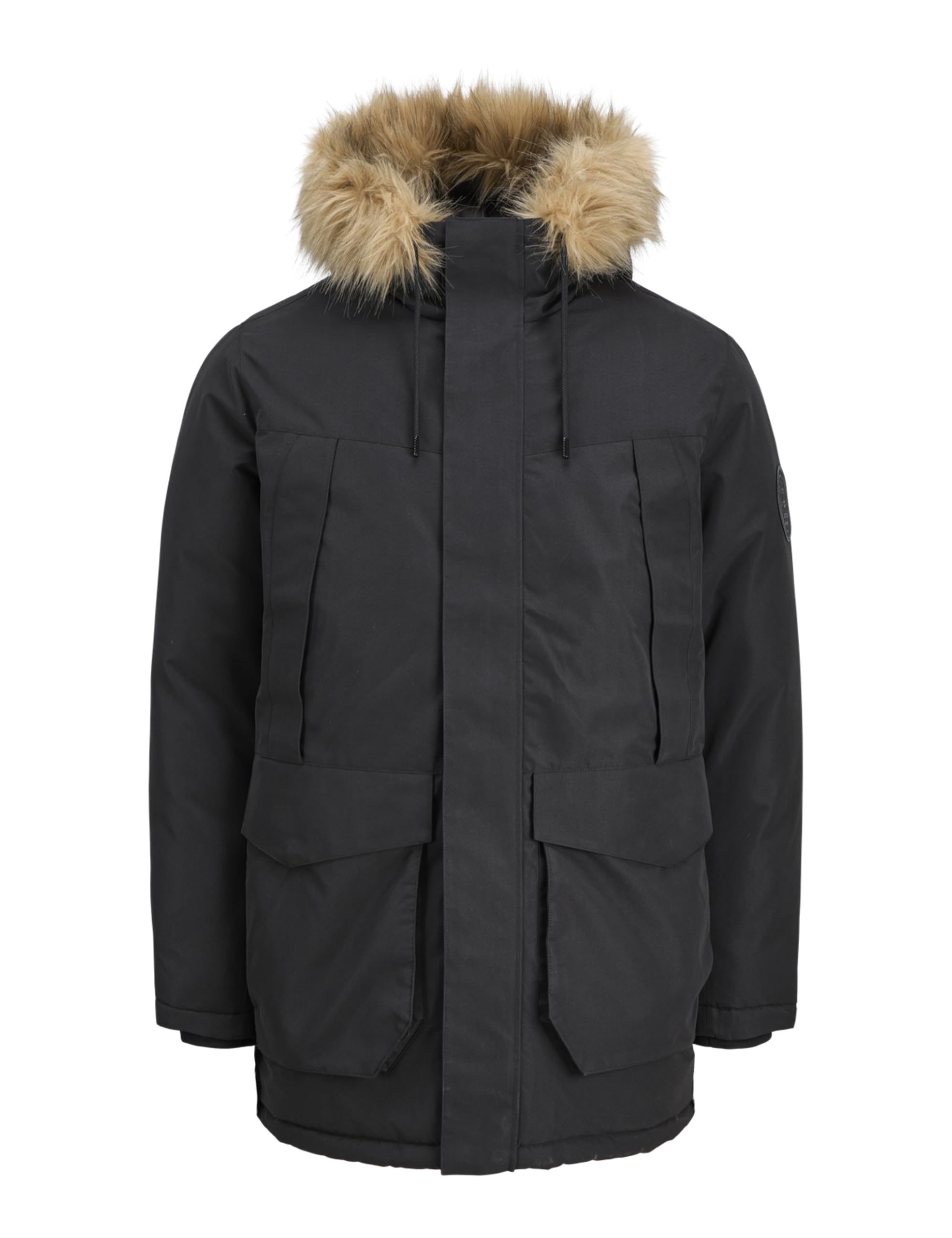 JACK & JONES Herren Jjcamp Faux Fur Parka Pls