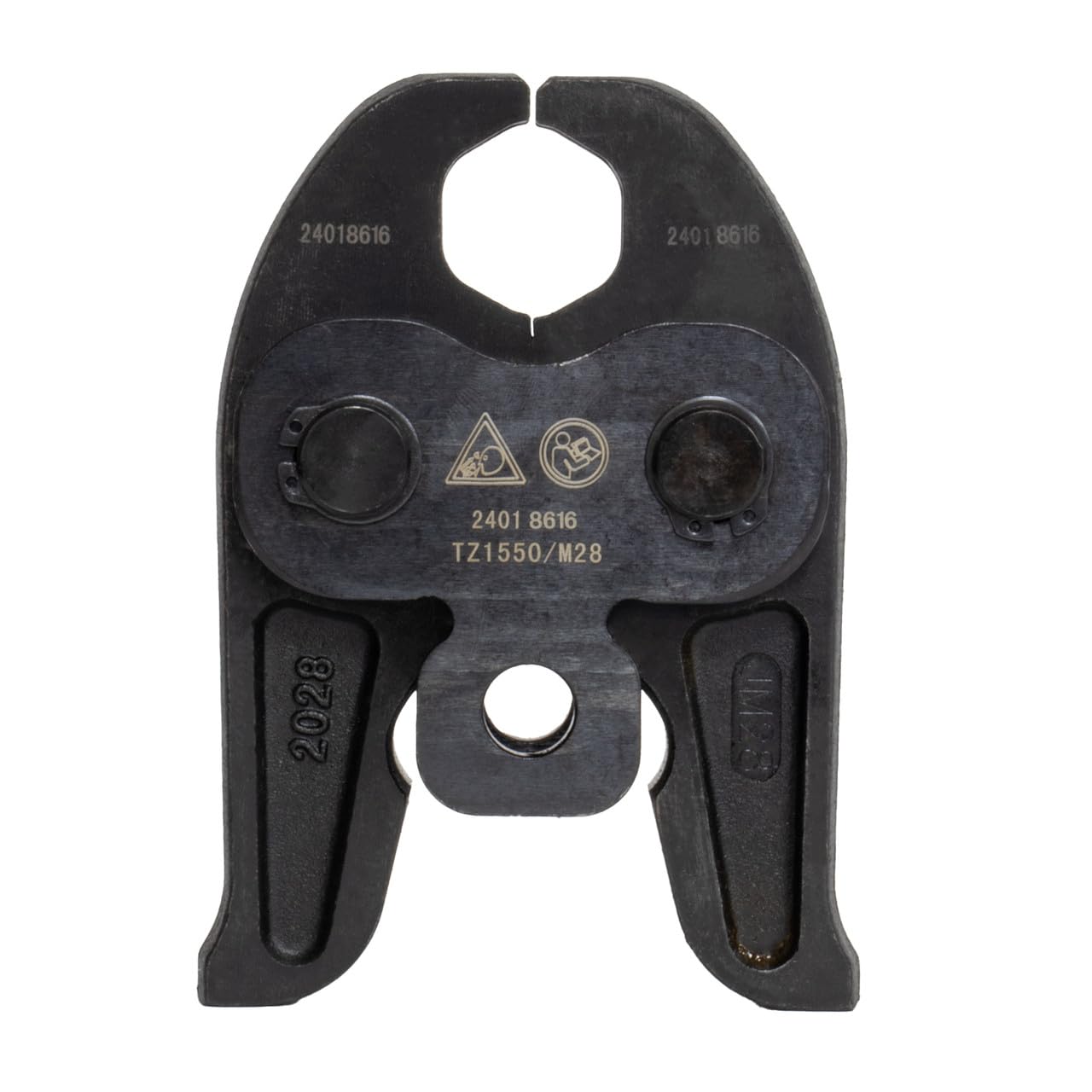 Tektools Black 'M' Jaws For Tz1550 Press Tools - Specialized Plumbing Press Fitting Components, 28Mm