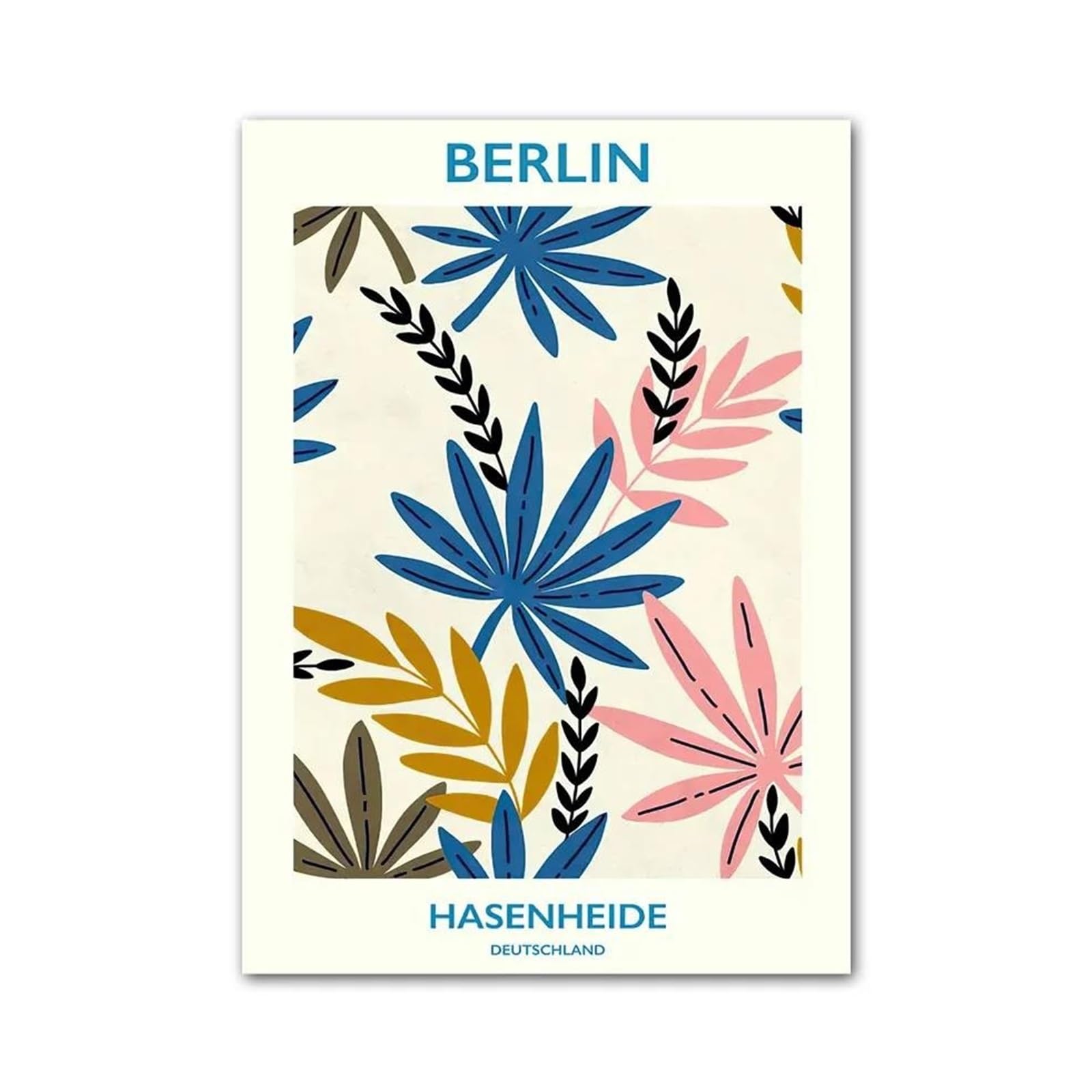 Xenite I Wall Art Canvas Prints Flower Fruit Market Posters No Frame Retro Canvas Painting For Living Room Corridor Wall Art Picture Kitchen Bar Decor(,50X70cm)