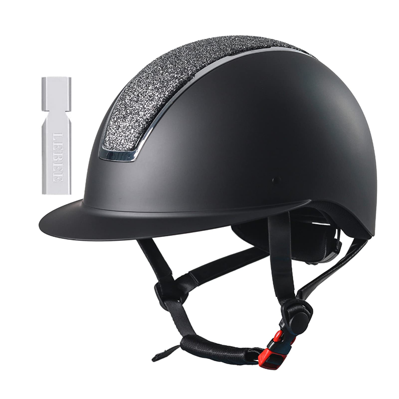 LEBEE Equestrian Helmet Riding Helmet Breathable Adjustable Unisex Style This Is The For Horsemanship Lovers,Black-S(52-54cm)