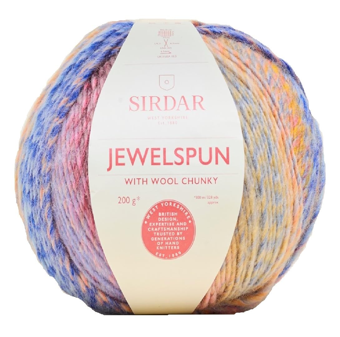 Sirdar Jewelspun Chunky with Wool, Ocean Gem, 200g