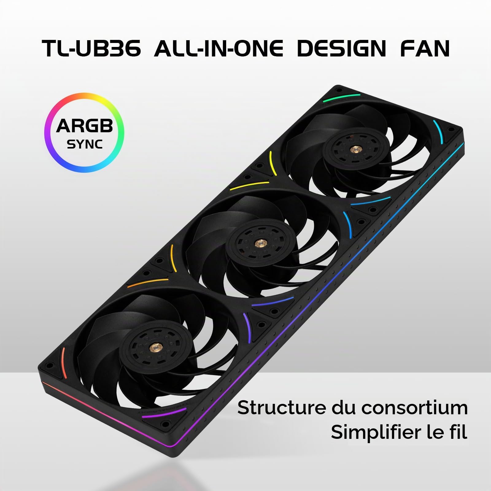 Thermalright TL-UB36R Ventilateurs de boîtier inversé de refroidissement