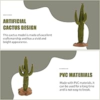 Vista 7 de Didiseaon Planta decorativa de cactus artificial, planta artificial en maceta, micro paisaje, decoración de cactus