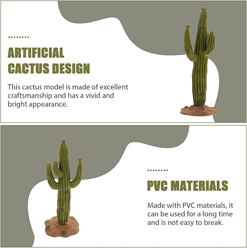 Miniatura 7 de Didiseaon Planta decorativa de cactus artificial, planta artificial en maceta, micro paisaje, decoración de cactus