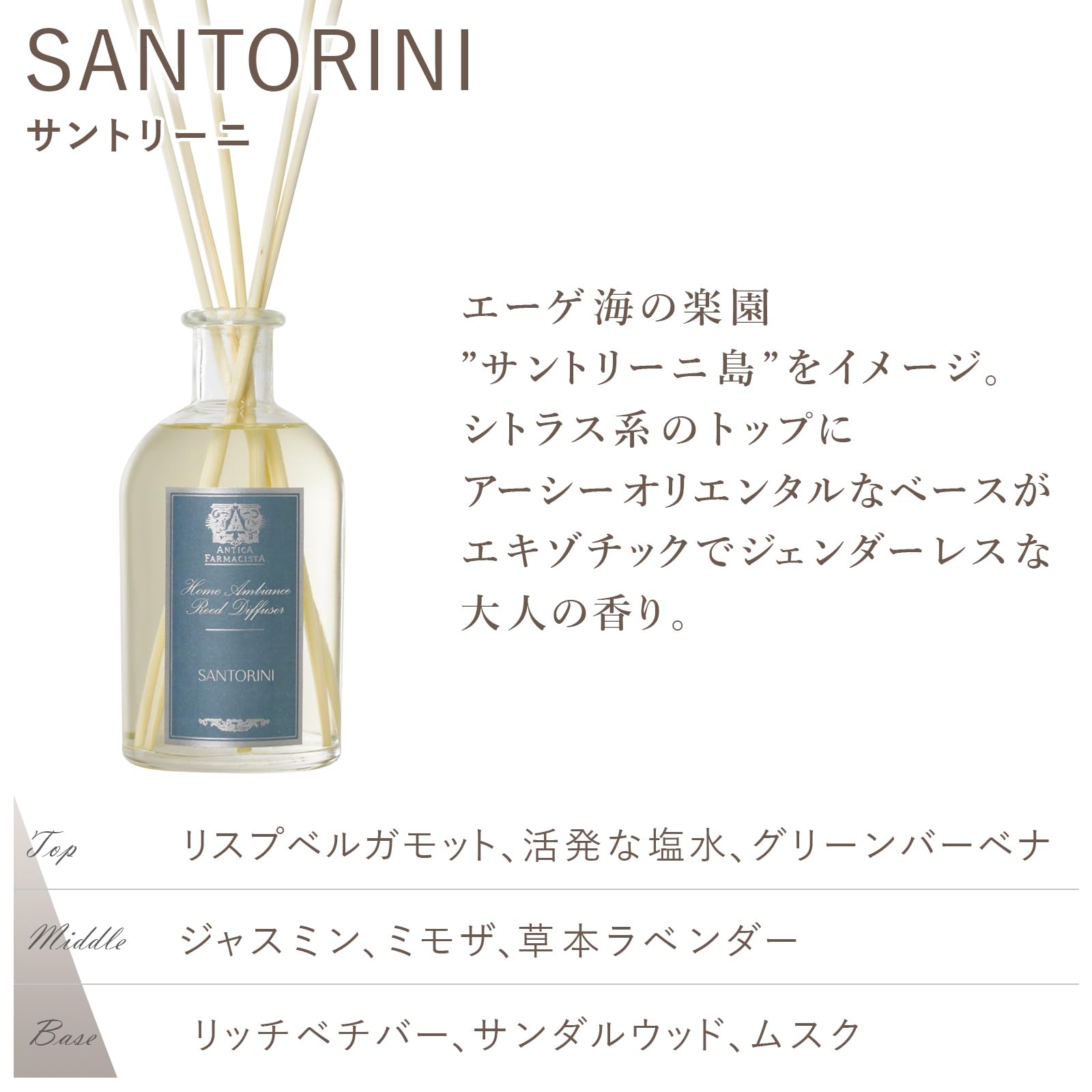 Amazon.co.jp: Antica Farmacista ディフューザー サントリーニ 250ml