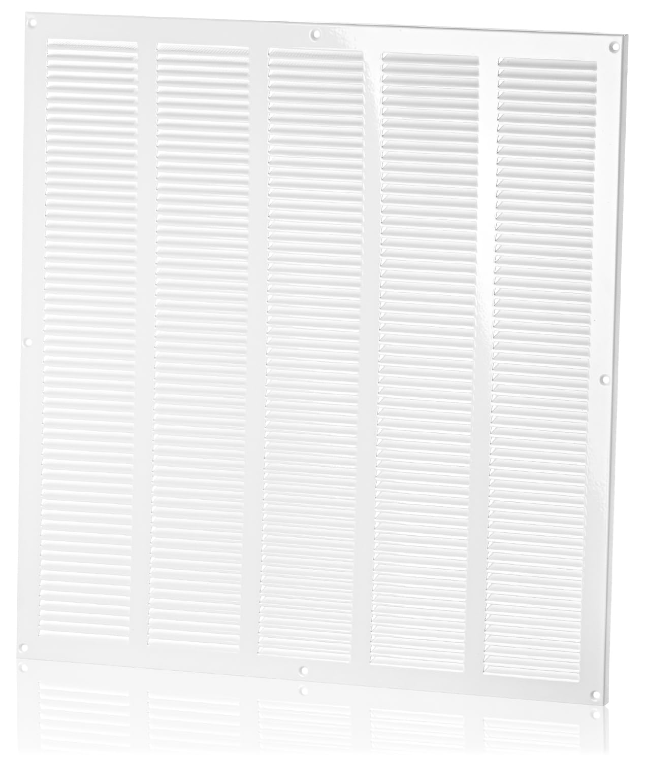 500x500mm Griglia di Ventilazione in Acciaio Bianco con Zanzariera - Griglie di Aerazione in Metallo