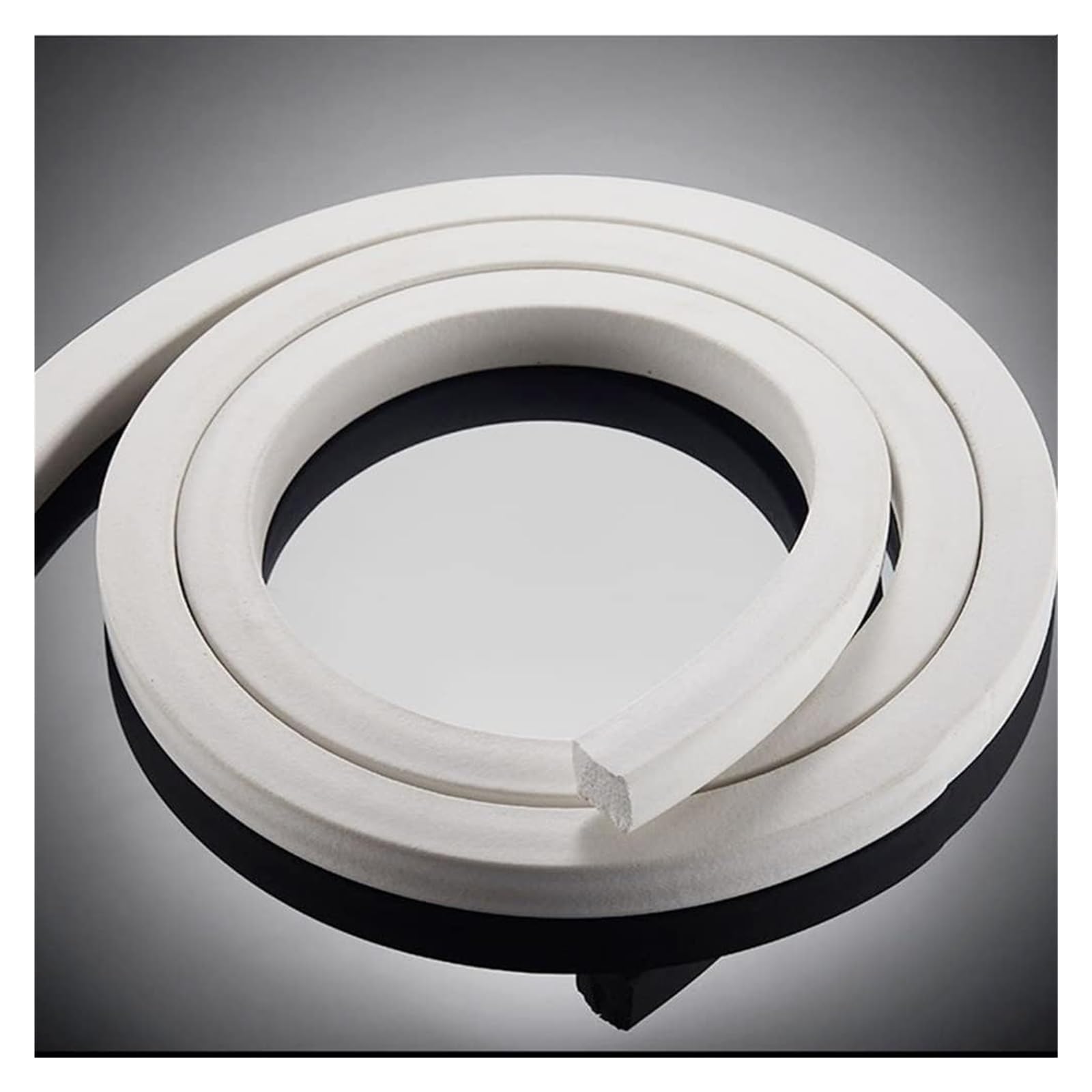 Nastro Isolante in Schiuma Autoadesivo, Striscia di Tenuta in Schiuma di Silicone, Striscia di Tenuta in Spugna con Nastro in Schiuma di Silicone 3M Quadrata(High20*Width 20 Mm)
