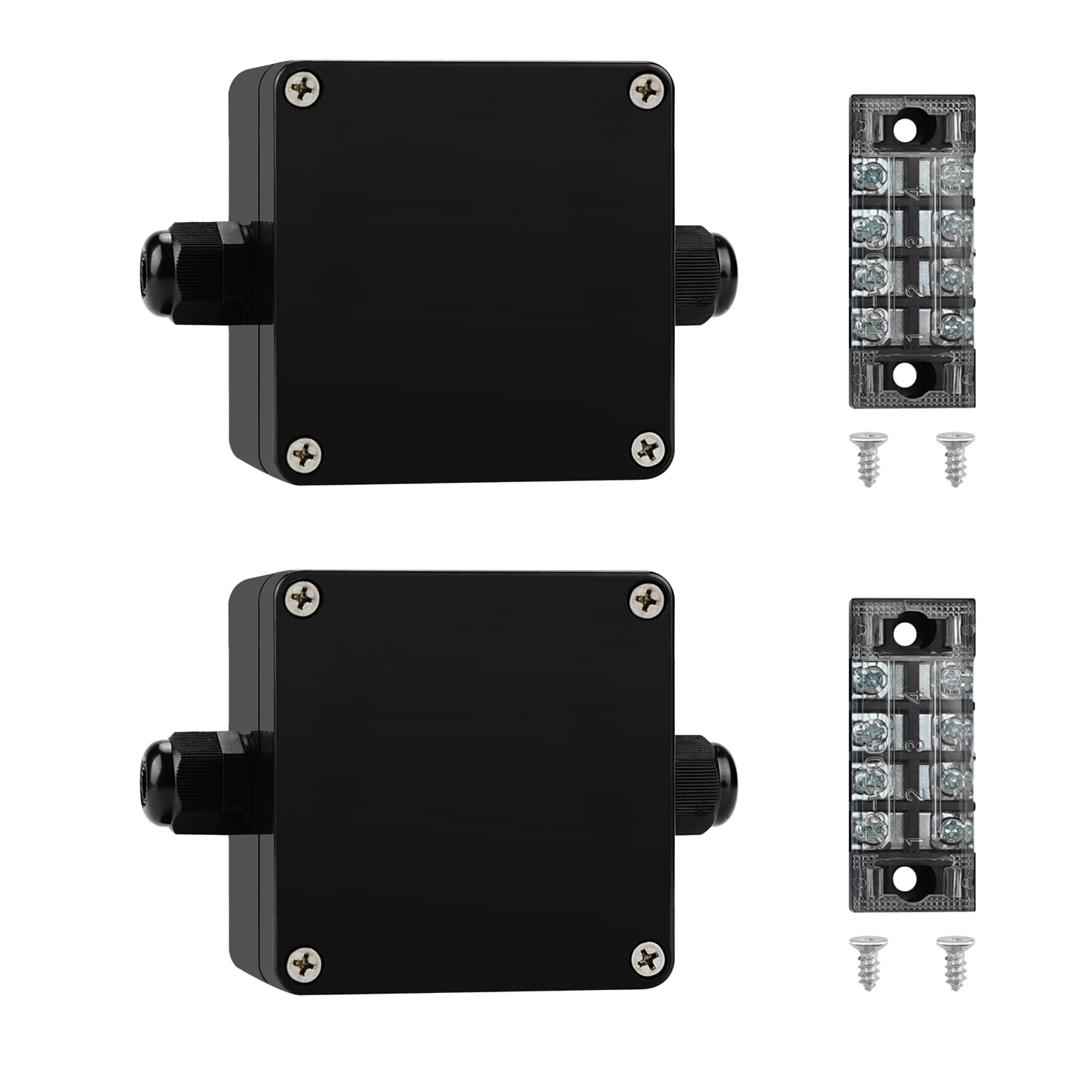 Boîte de jonction électrique contre infiltration eau IP67 boîtier ABS 15A - 8