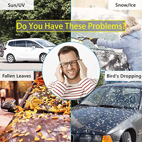 Image of Car Windshield Cover Sun Shade,All Weather Windshield Sunshade Cover Fits Most Cars SUV