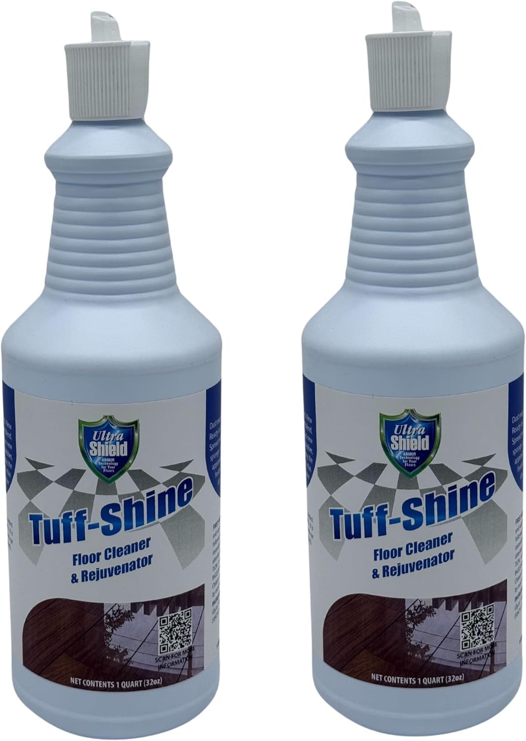 ULTRASHIELD ULTRA SHIELD TUFF-SHINE Clean Enhance and Protects Multi Surface Cleaner Floor Cleaner and Polish | Vinyl Floor Cleaner | Rejuvenate Floor | Laminate Floor Polish (2x1quartz)