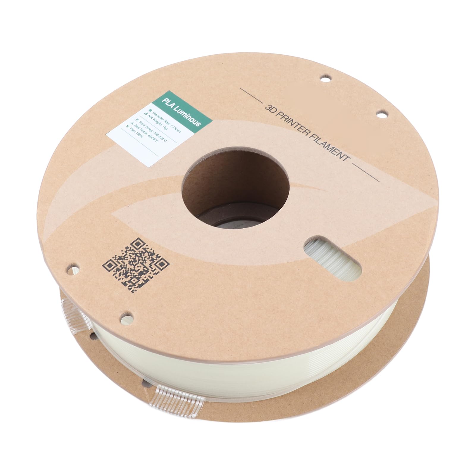 Filamento PLA Bright para Impresora 3D con Función que Brilla en la Oscuridad para Impresiones Exitosas de Alta Velocidad, Compatible con Artillery Anyc - Carrete de 1 Kg Entusiastas del