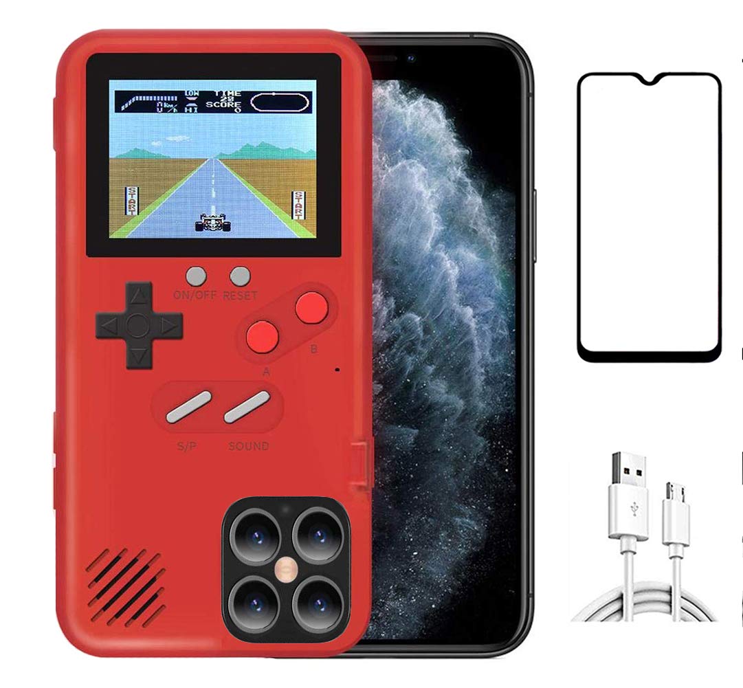 JTMall is Suitable for iPhone 7 / iPhone 8 Classic Handheld Game Console Mobile Phone case, Free iPhone 7 / iPhone 8 Screen Protector, 36 Mini Games to accompany You